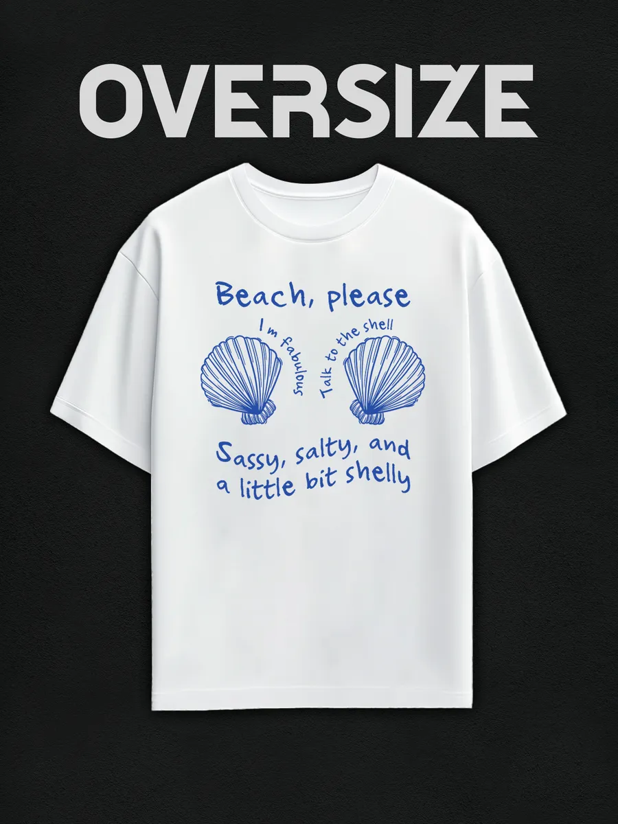 Футболка оверсайз с принтом пинтерест