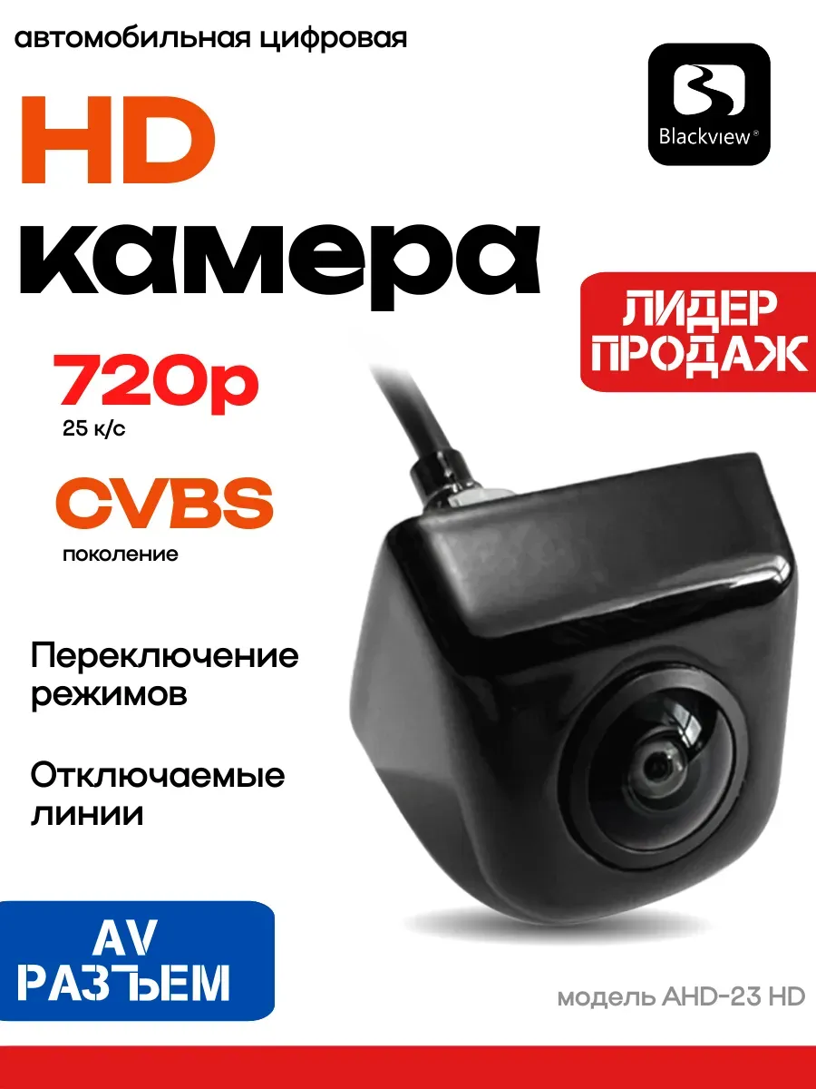 Автомобильная камера заднего вида (AV,AHD CVBS)
