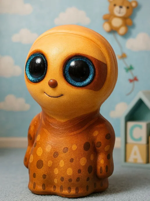 DECORICA TOYS Игрушка сквиш мягкая большая, оранжевый, фото 2