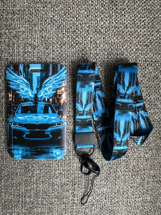 Mark toys Бейдж для пропуска БМВ машинка BMW, синий