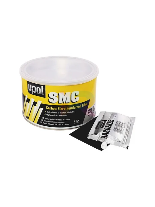 U-pol Автошпатлевка карбон UPOL SMC White Carbon белая 1,1 л, 1,1 л, фото 2