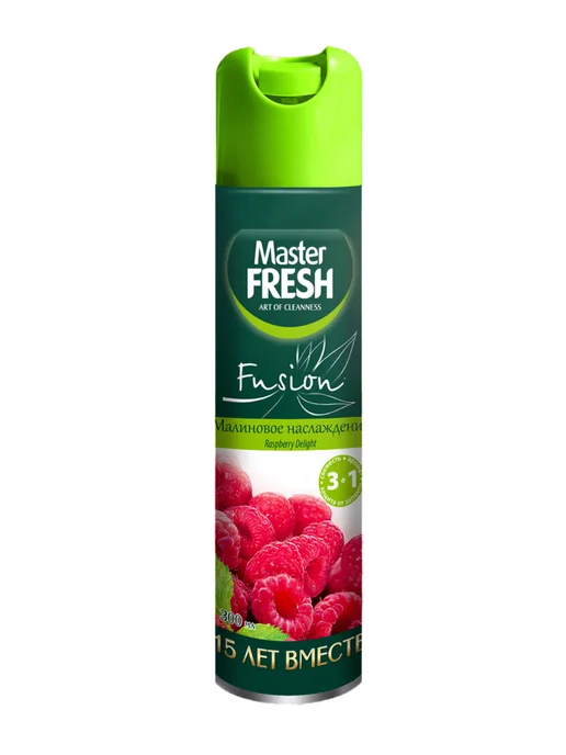MASTER FRESH Освежитель воздуха Малиновое наслаждение 300 мл. 2 шт, 300 мл, 2 шт, фото 3