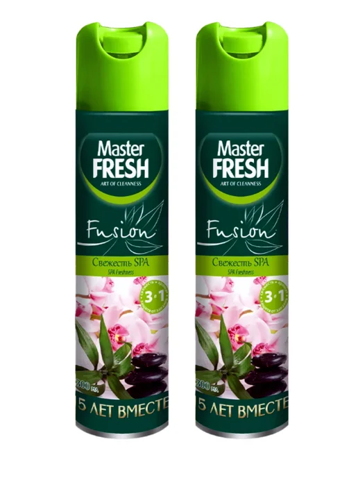 MASTER FRESH Освежитель воздуха Свежесть спа 300 мл. 2 шт, 300 мл, 2 шт, фото 2