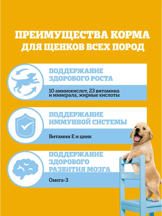 Сухой корм PEDIGREE Cухой для собак, щенки, курица, 2 кг, фото 2