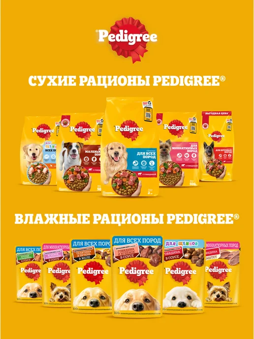 Сухой корм PEDIGREE для собак, взрослые, мелкие, говядина, 2 кг, фото 7