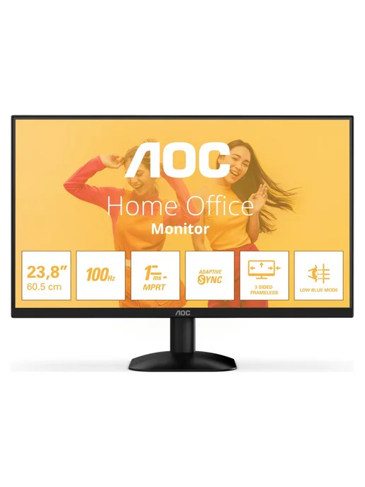 AOC 23.8" Монитор 24B35HM2, VA, 1920x1080, 100Гц (24B35HM2), 1920x1080, фото 2