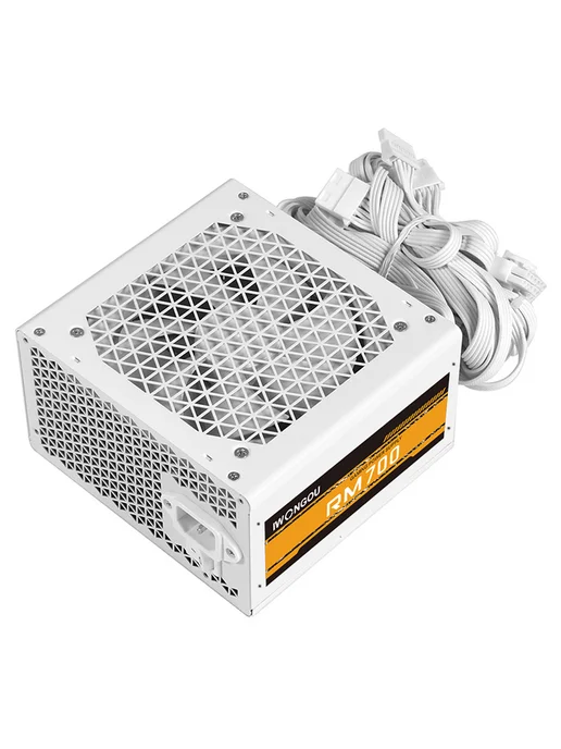 IWONGOU Блок питания для компьютера 700W, белый тихий вентилятор, 700 Вт, фото 7