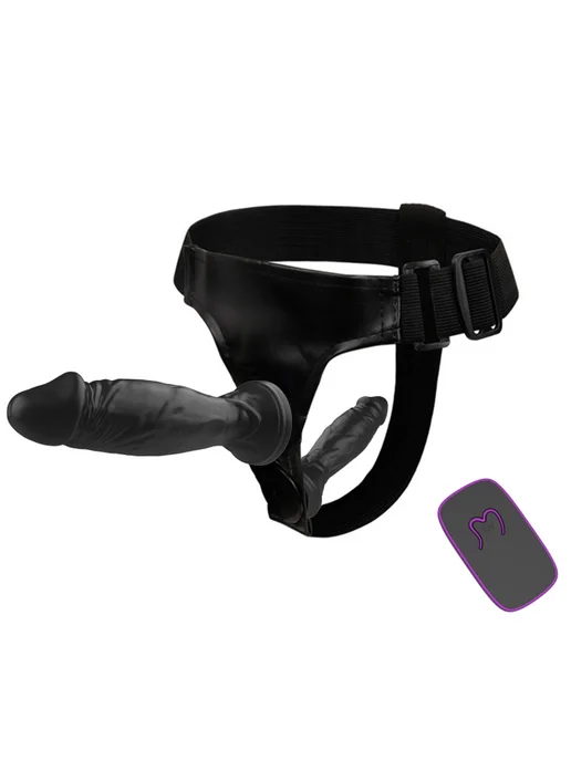 SexToys Страпон тройной реалистичный фаллоимитатор насадки 18+, черный, фото 5