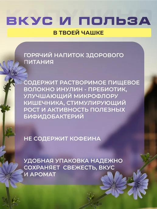 ЦИКОРИЧ Капучино на основе цикория и фруктозы 200г-1 уп, 200 г, фото 2