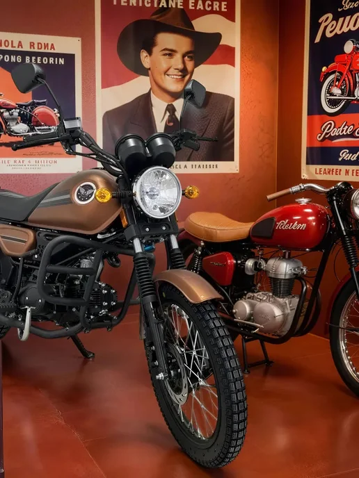 ТЕХНОМОТОРФ Мопед COLT PRIME 110 см3 (49,9 см3) (TOFFEE BROWN), коричневый, фото 3