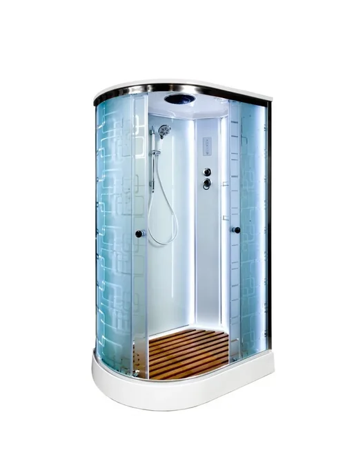 Deto Душевая кабина EM 1511 R LED 110х80, 110x80, фото 3