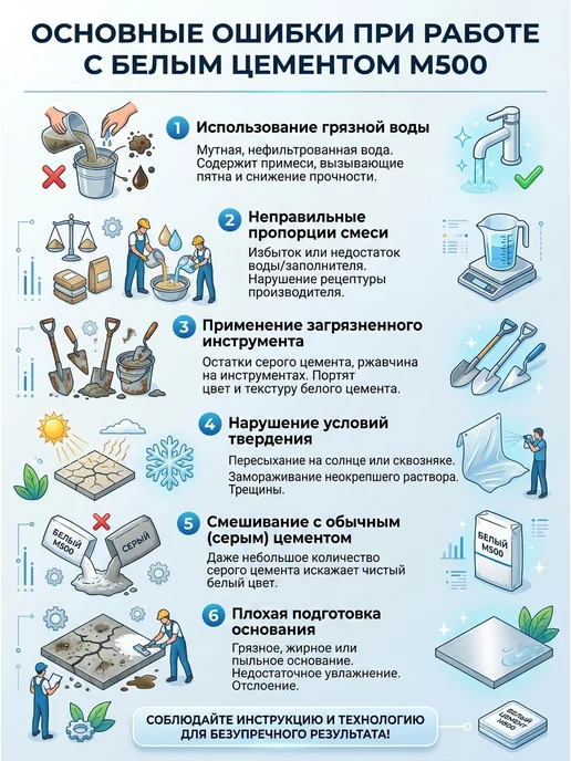 Цемент белый М-500, белый, фото 5