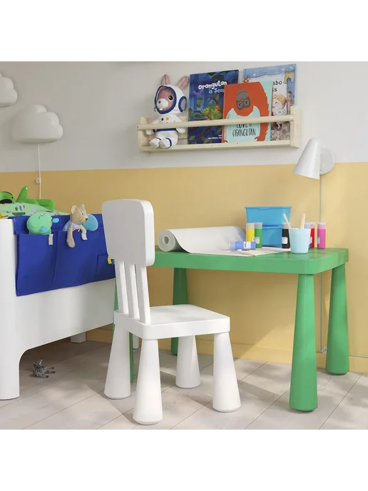 IKEA MAMMUT Стол детский ИКЕА, зеленый 77x55 (50581992), 77x55, фото 2