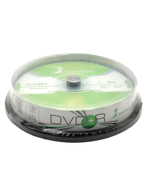 SmartTrack Диск DVD+R в пластиковой банке 10 штук, 4.7GB, 16x, 4,7 ГБ, фото 2