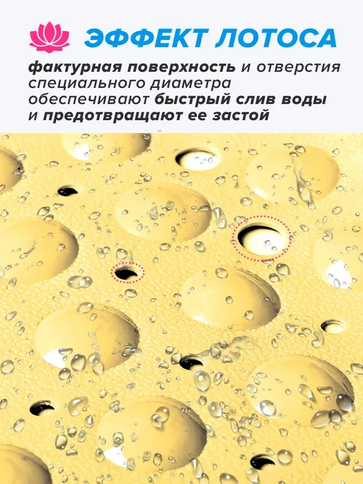 Conflate Коврик в ванную противоскользящий большой на присосках, желтый, фото 2