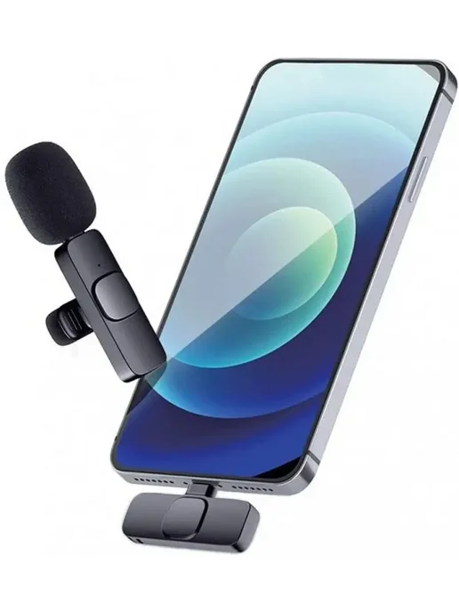 GOODSTORAGE Микрофон петличный Wireless Microph. K8, черный, фото 2