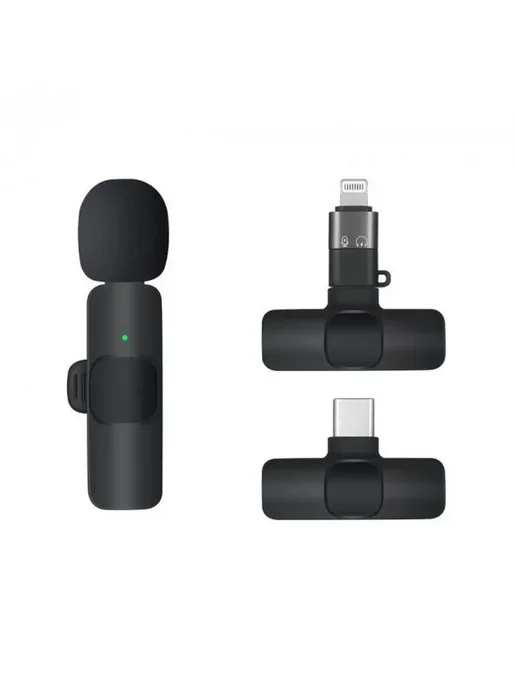 GOODSTORAGE Микрофон петличный Wireless Microph. K8, черный, фото 3