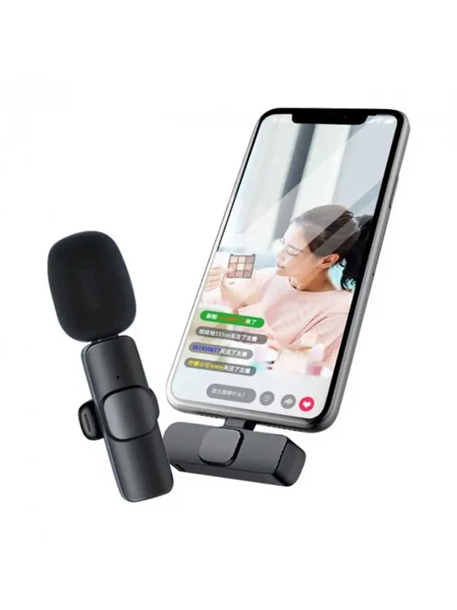 GOODSTORAGE Микрофон петличный Wireless Microph. K8, черный, фото 4
