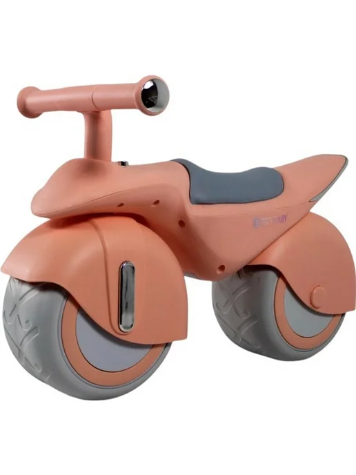 RIVERTOYS Детский беговел (HB-222) коричневый, розовый, фото 2