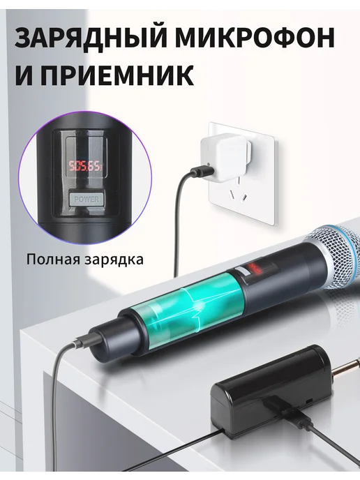 Depusheng S2 Перезаряжаемый ручной беспроводной микрофон, вариант, фото 3
