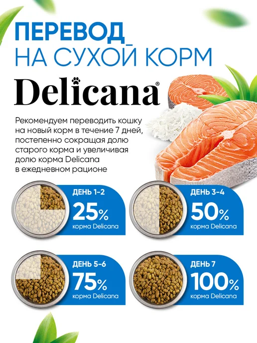 Сухой корм Delicana Кошек для собак, стерилизованные, лосось, 0,4 кг, фото 7