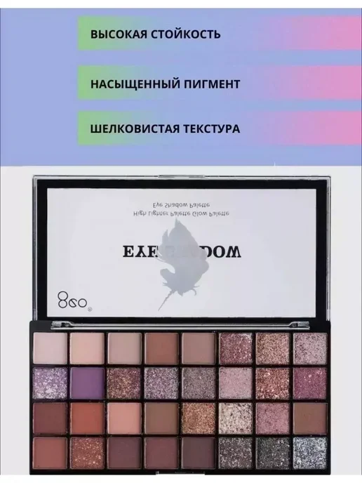 косметика Тени для век для макияжа набор, розовый, фото 4