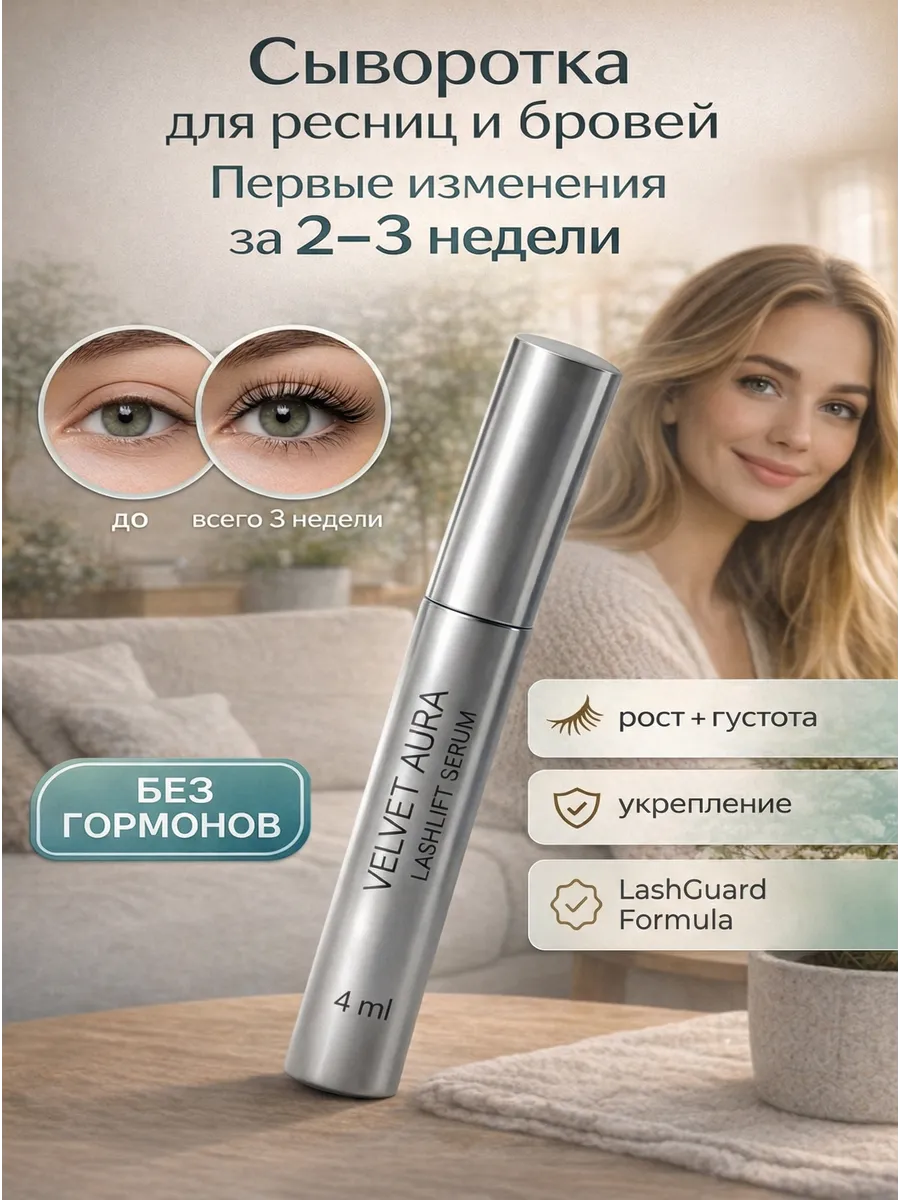 Сыворотка для роста ресниц и бровей