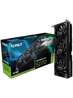 Видеокарта GeForce RTX 5070 INFINITY 3 12 Гб, 2325 МГц palit 468197977 купить за 61 000 ₽ в интернет‑магазине Wildberries