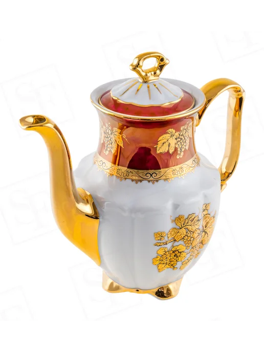 Epiag Кофейник 1 л «Виноградный лист» красный, 1 л, фото 2