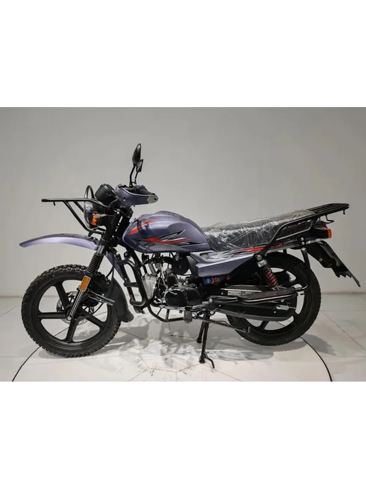 ТЕХНОМОТОРФ Мопед Альфа CROSSTRACK Grey 49 (110) см3, бензиновый, серый, фото 2