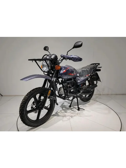ТЕХНОМОТОРФ Мопед Альфа CROSSTRACK Grey 49 (110) см3, бензиновый, серый, фото 3