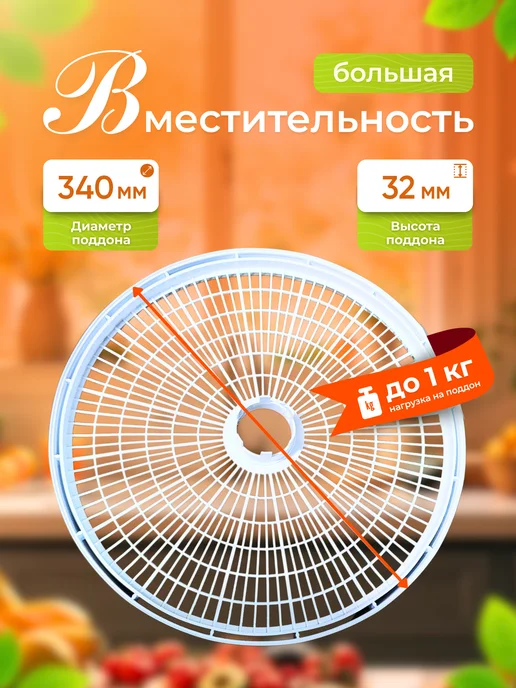 Kaas Поддоны для сушилки овощей и фруктов, белый, фото 2