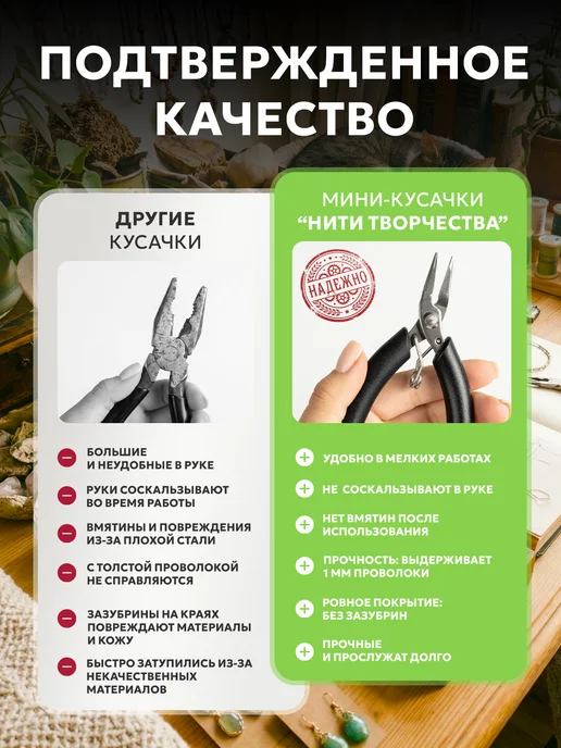 Нити творчества Плоскогубцы для бижутерии и рукоделия, вариант, фото 3