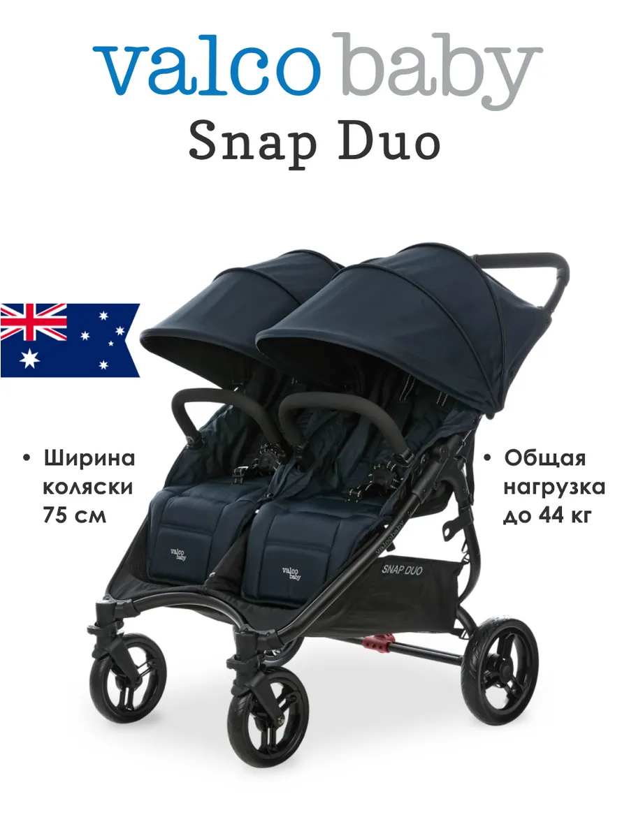 Коляска для двойни всесезонная Snap Duo Deep Blue