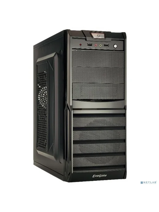EXEGATE Компьютерный корпус EX278402RUS XP-329S Black, черный, фото 2