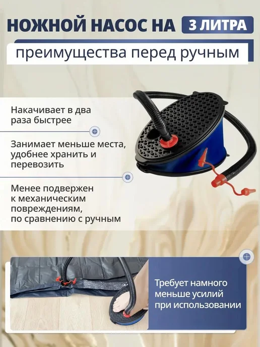 INTEX официальный поставщик Насос для бассейна и матраса, вариант, фото 2