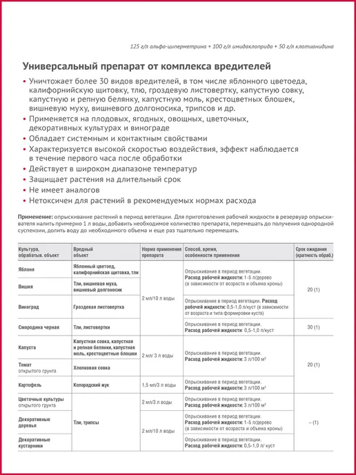 Avgust Пестицид Батрайдер СК от вредителей для растений, вариант, фото 4