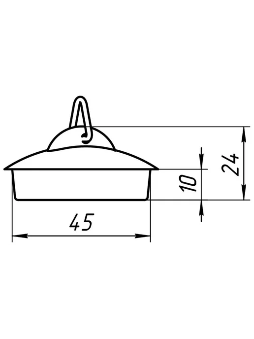АНИ Пласт Пробка для ванны M300 1-1 2", синий, фото 2