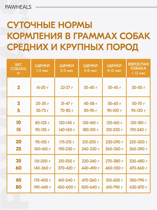 Сухой корм Pawheals Вкусом для собак, крупные, индейка, 2,5 кг, фото 6