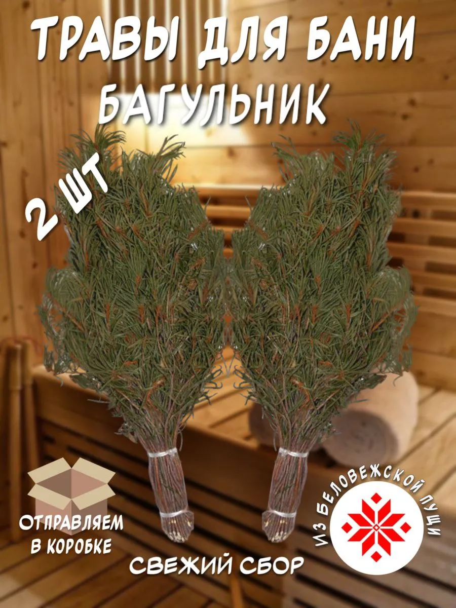 Травяной веник. Багульник 2 шт.