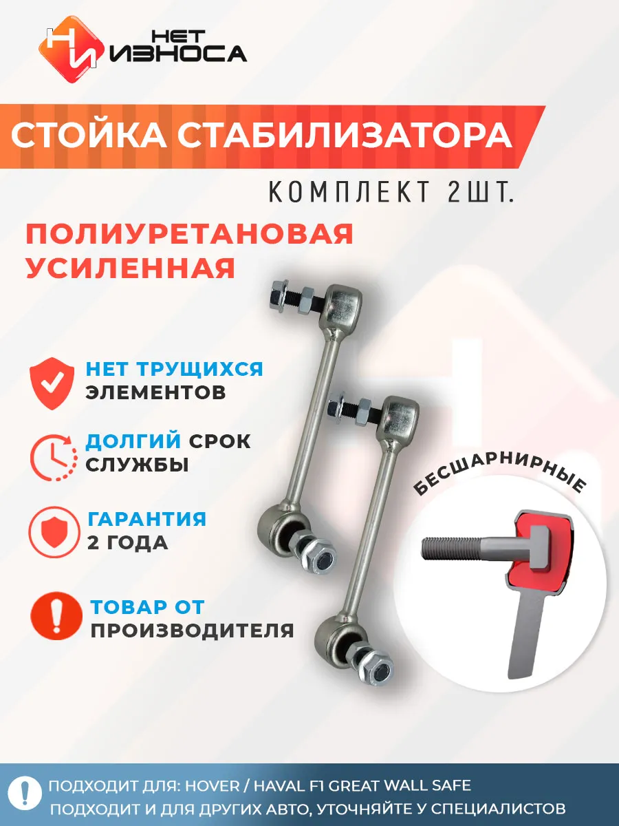 Стойка стабилизатора усиленная полиуретановая NL180-2