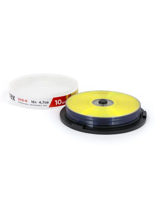 Mirex DVD-R диск для записи 10 штук Cake box UL130003A1L, 1 л, фото 6