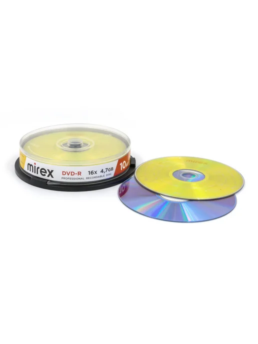 Mirex DVD-R диск для записи 10 штук Cake box UL130003A1L, 1 л, фото 8