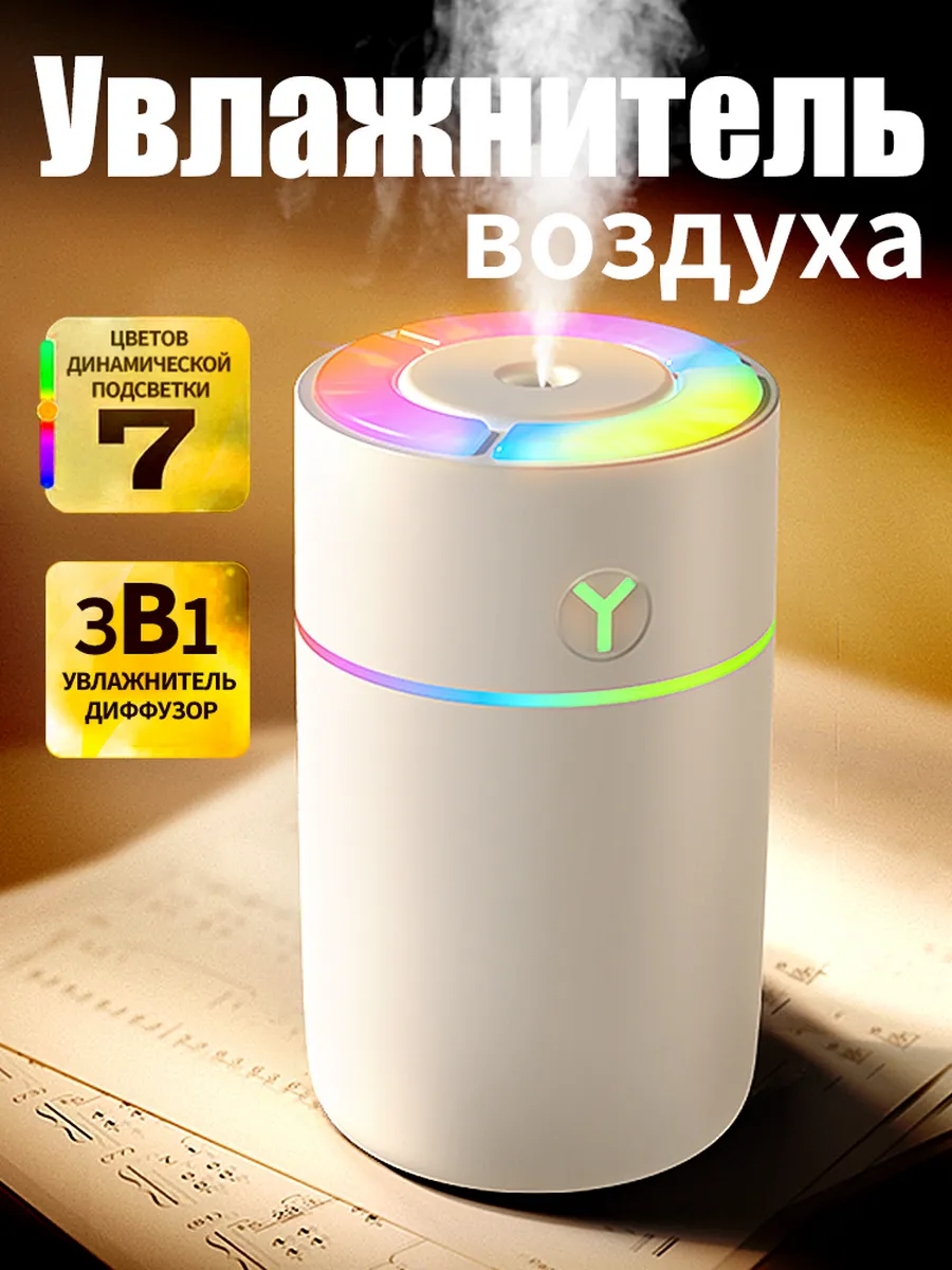 Увлажнитель воздуха для дома бесшумный мини настольный