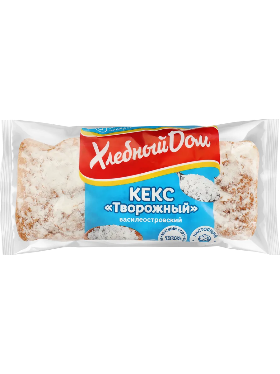 Кекс ХЛЕБНЫЙ ДОМ творожный, 400г