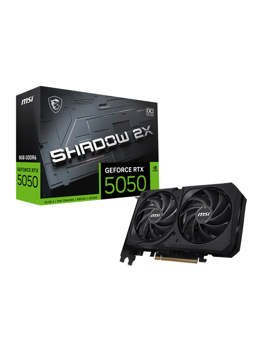 Видеокарта RTX 5050 8 ГБ RTL (RTX 5050 8G SHADOW 2X OC) MSI 471888673 купить в интернет‑магазине Wildberries
