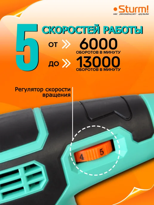 Sturm! Шлифовальная машинка эксцентриковая OS8135R, вариант, фото 2