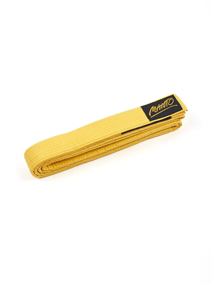 Детский пояс джиу джитсу, БЖЖ, BJJ для кимоно Tag - Yellow