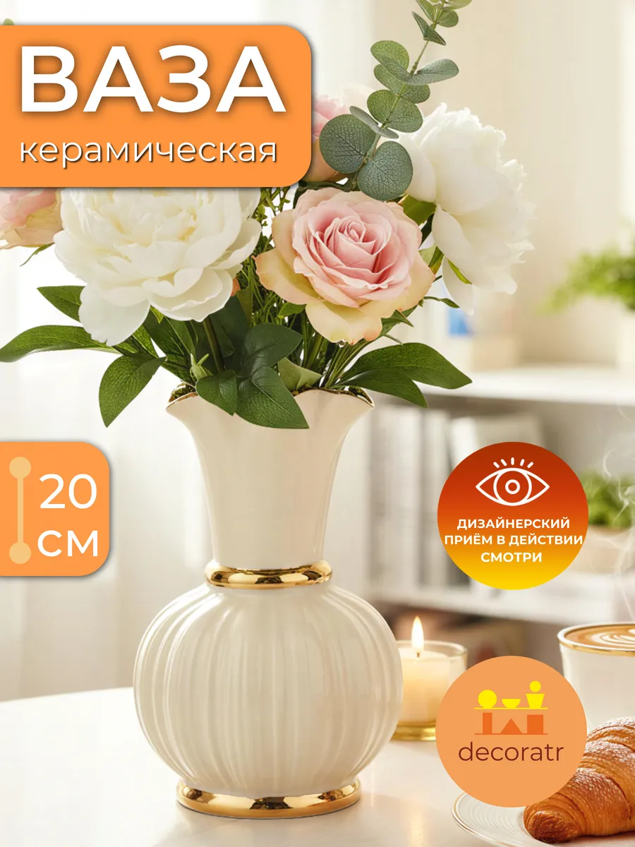 ваза Чэнду Белый 14*14*20cm 601BW Китай