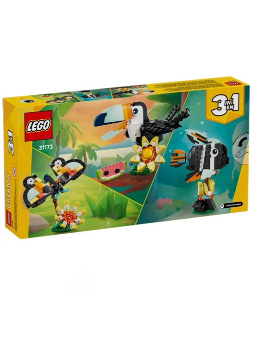 LEGO Creator Дикие животные тропический тукан 31173, голубой, фото 4